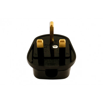 CONNECT High Impact Black Plug Tops 13-Amp Pack 10