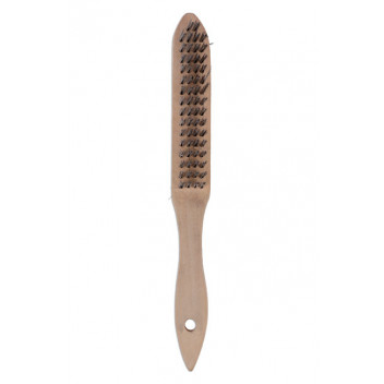 LASER Wire Brush 4 Row Wooden Handle