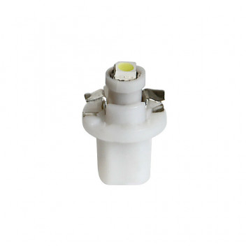 12V 1.2W B8.5D Dashboard Bulbs WHITE HYPER-LED 1smd PAR (2)