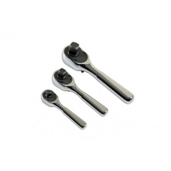 LASER Stubby Ratchet Set 3pc 108 Teeth