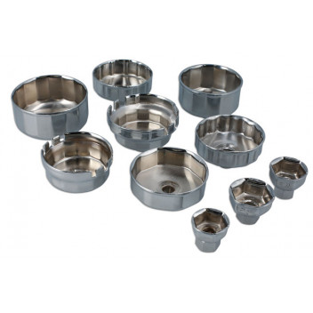 LASER Oil Filter Cup Wrench & Drain Key Kit - 58pc