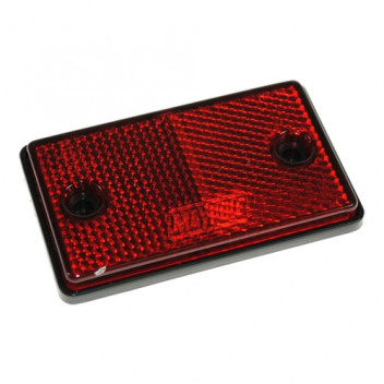Reflectors Rectangle RED 75mm x 46mm Self Adhesive (2)