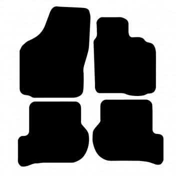 Carpet Mat Set SKODA OCTAVIA 4pcs (2 clips) (04-08)