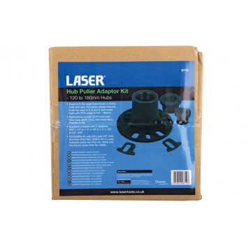 LASER Hub Puller Adaptor Kit - 120 to 160mm Hubs