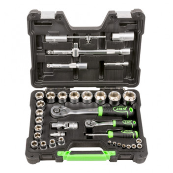 36 Pieces Inch Tool Case - Zinc Finish