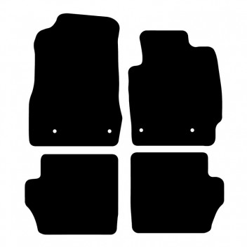 Carpet Mat Set MAZDA 2 07>15  (4 PIECE + 4 CLIPS)