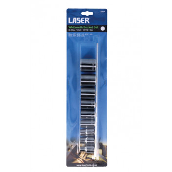 LASER Socket Set Whitworth 9pc