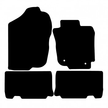 Carpet Mat Set TOYOTA RAV 4 2013-2019  (4 PIECE + 2 CLIPS