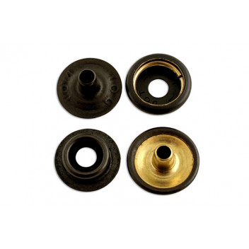 CONNECT Durable Dot Set 15mm Black Pack 4 x 10 Sets