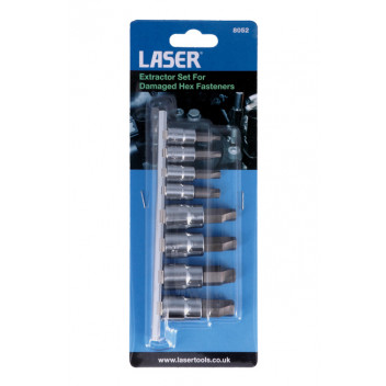 LASER Extractor Set For Damaged Hex Fasteners
