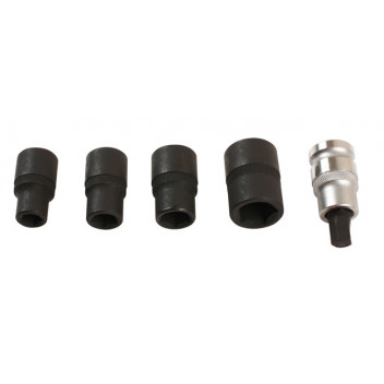 LASER Pentagon Socket And Bit Set 1/2D (5)"