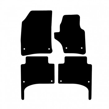 Carpet Mat Set VW Touareg 2003-2009 Oval Clips