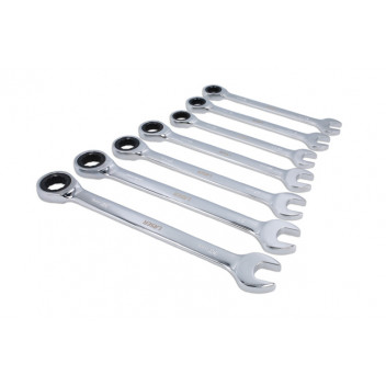 LASER Ratchet Ring Combination Spanner Set 20-32mm 7pce