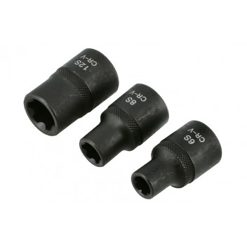 LASER Ribe Profile Socket Set 3 pc