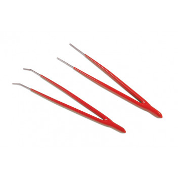 LASER Stainless Steel Tweezers 2pc