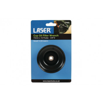 LASER Cup Oil Filter Wrench 74mm x 15 Flutes