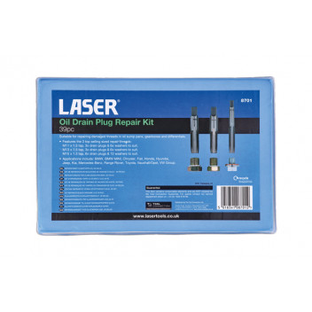 LASER Oil Drain Plug Repair Kit 39pc