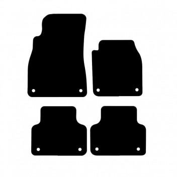 Rubber Mat Set Audi Q8 2018-Current (8 Clips)
