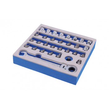 LASER Low Profile Bit & Alldrive Go Thru Socket Set 31pc