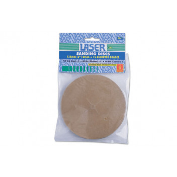 LASER Sanding Discs 15pc - 3 Grades