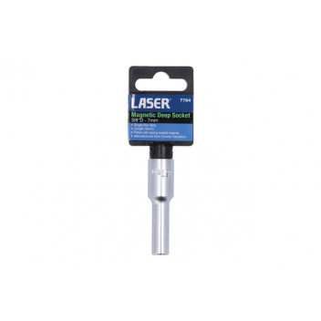 LASER Magnetic Deep Socket 3/8D 7mm"