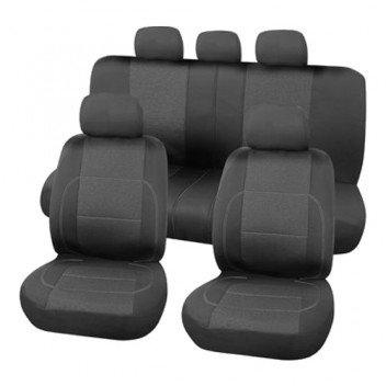 Carpoint Seat Cover Full Set Paris 9Pieces Black/Grey