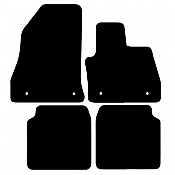 Carpet Mat Set FIAT 500L 2013>  (4 PIECE + 4 CLIPS)