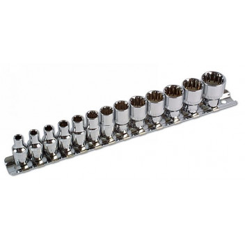 LASER Alldrive Socket Set - 1/4D 13pc"