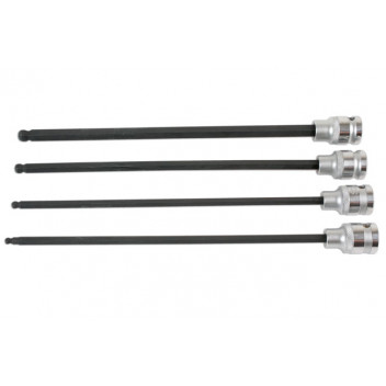 LASER Ball End Hex Bit Set  1/2D 4pc"