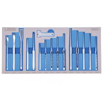 LASER Punch & Chisel Set 16pc