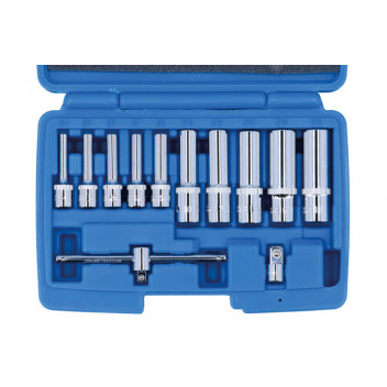 LASER Deep E-Socket Set 1/4 & 3/8"D 12pc"