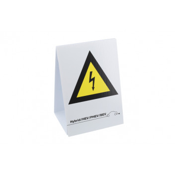 LASER HIGH VOLTAGE SIGN DOUBLE SIDED