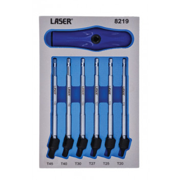 LASER UNIVERSAL JOINT STAR BIT SET 6PC
