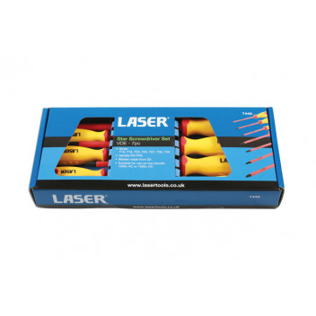 LASER VDE Star Screwdriver Set 7pc
