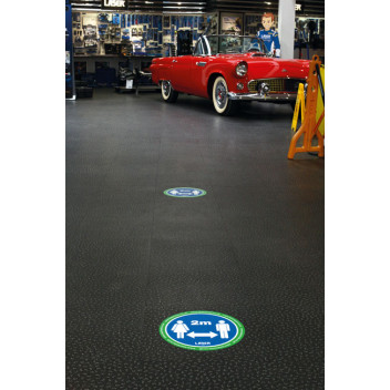LASER Laser Tools Floor Sticker 2m Distancing 6pc