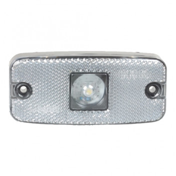 LAMP - 10-30V Clear LED Side Marker Lamp & Reflex DP