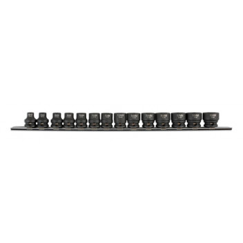 LASER Stubby Impact Sockets 3/8D 14pc"