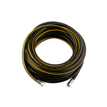 CONNECT Rubber Air Hose 6.3(1/4) 1/4BSP Nipples 15m