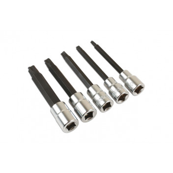 LASER Mortorq Socket Bits 100mm 3/8D 5pc"