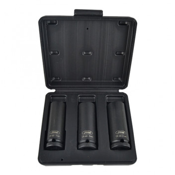 3 Piece 1/2 Hexagonal Long Impact Socket Set"