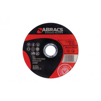 CONNECT Abracs 125mm x 1.0mm Thin Cutting Discs Pack 10