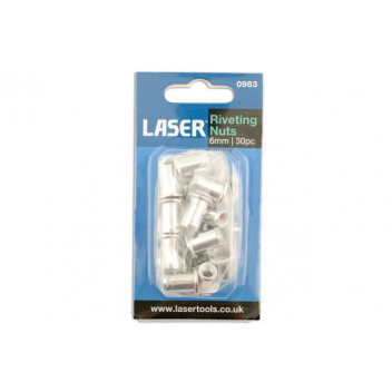 LASER Riveting Nuts - 6mm - 30pc
