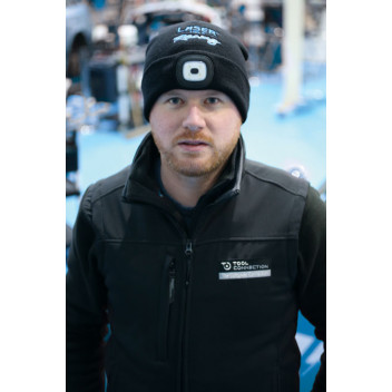 LASER BF Laser Tools Racing Beanie Hat with Rechargeable Lam