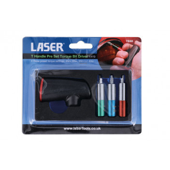 LASER T-Handle Pre Set Torque Bit Driver