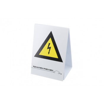 LASER HIGH VOLTAGE SIGN DOUBLE SIDED