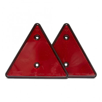 Red Triangle Reflectors (2)