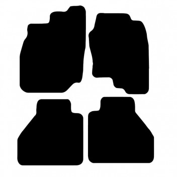 Rubber Mat Set Nissan Navara double cab 2005>2010
