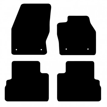 Carpet Mat Set FORD C MAX 2015>  (4 PIECE + 4 CLIPS)