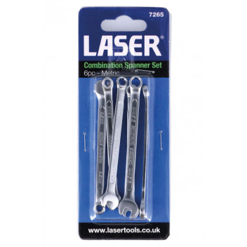 LASER Combination Spanner Set 6pc Metric