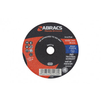 CONNECT Abracs 75mm Cut-off Discs Pack 5